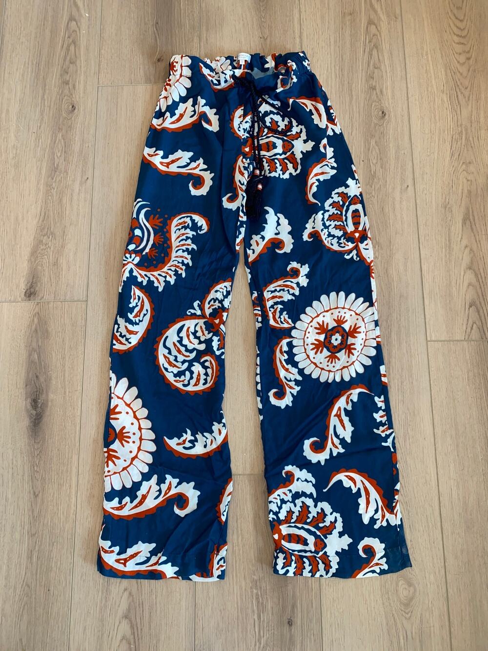 HAREMLIQUE a la Mer  Wide Leg Drawstring Pants Size 2 (medium)